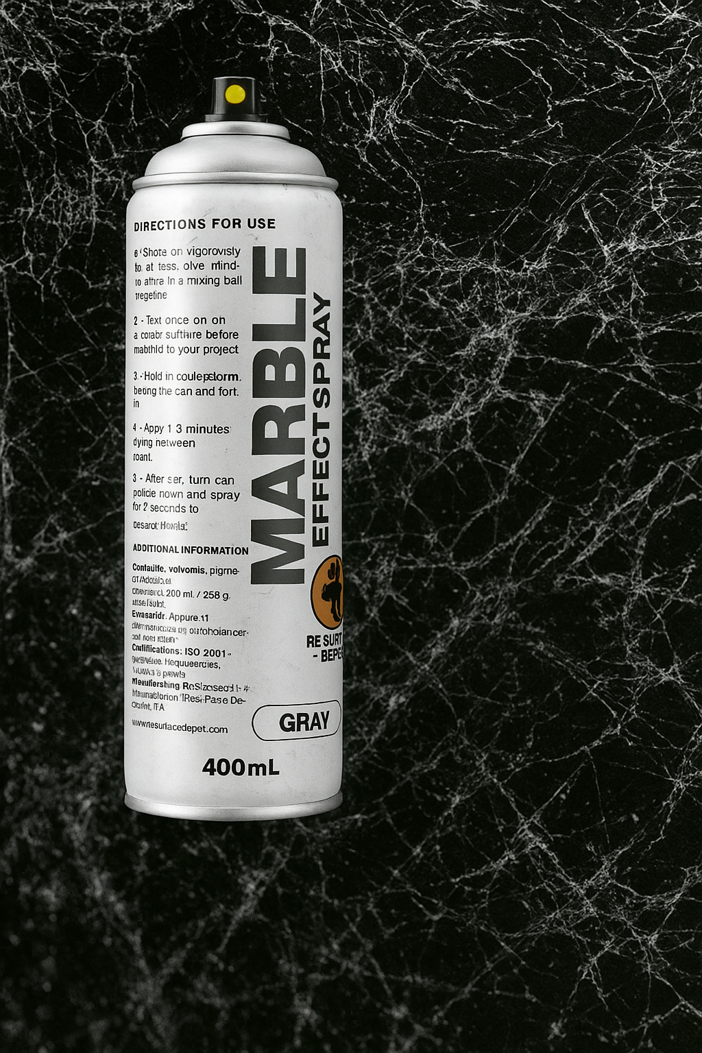 MARBLE EFFECT 400 ml Marble Spray Paint, 13.5 Fl Oz (Pack of 1)