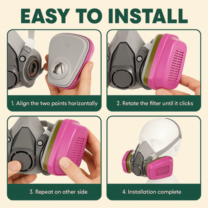 60926 Gas/Vapor + P100 Combination Filter Cartridge | 1 PAIR